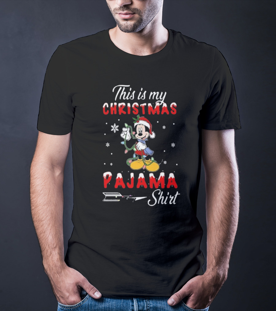 Disney Mickey This Is My Christmas Pajama T-Shirt