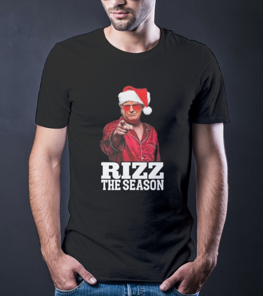 Rizz The Season Santa Christmas Pajama T-Shirt