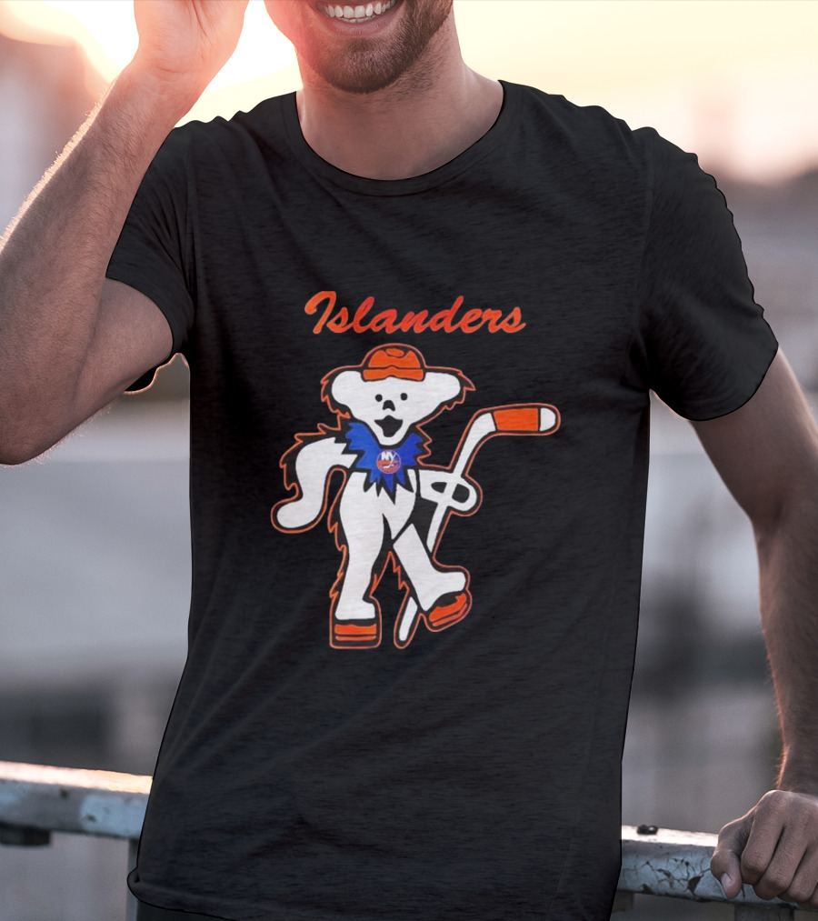 New York Islanders Hockey Grateful Dead Dancing Bear T-Shirt