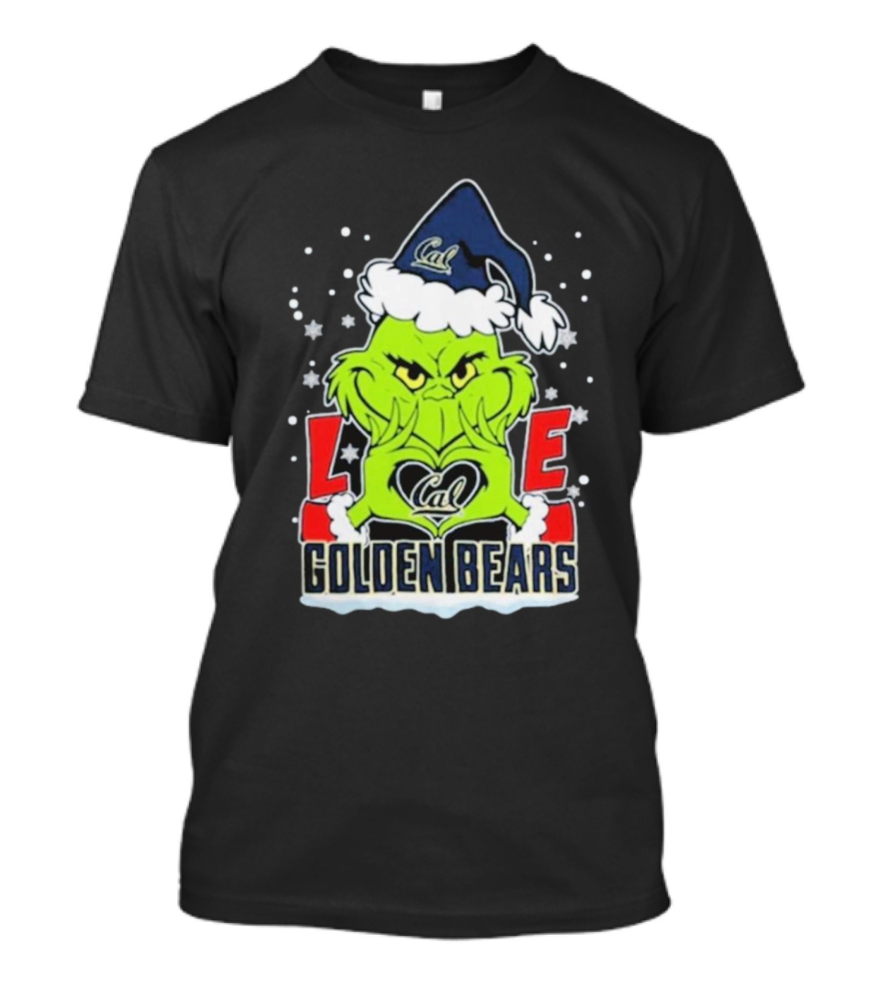 The Grinch Love Cal Golden Bears Football Christmas T-Shirt
