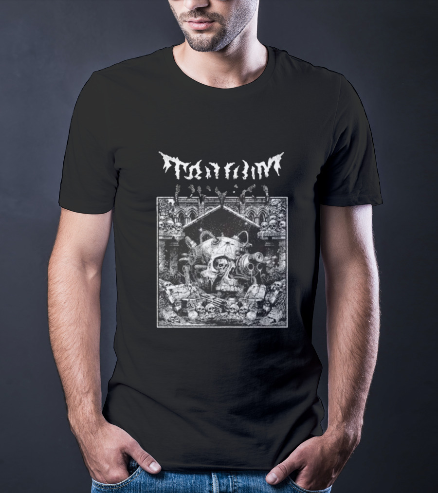 Trivium Skull Warrior Gothic Cathedral Scene T-Shirt