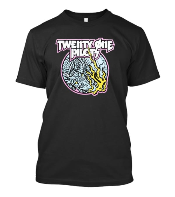 Twenty One Pilots Fire Breathing Dragon Circle T-Shirt