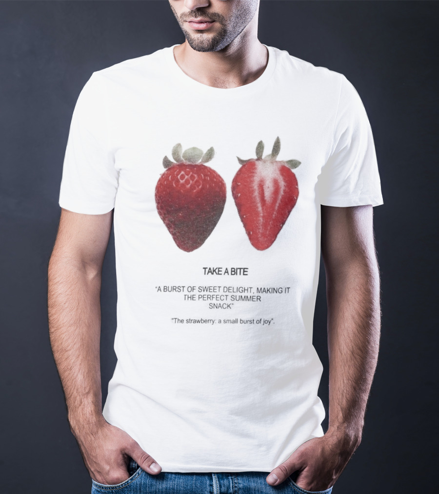 Take A Bite A Burst Of Sweet Delight The Perfect Summer Snack Strawberry T-Shirt