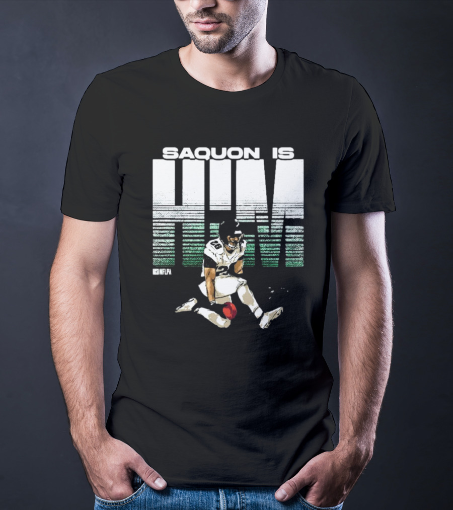 Saquon Is HIM NFLPA Signature Football T-Shirt