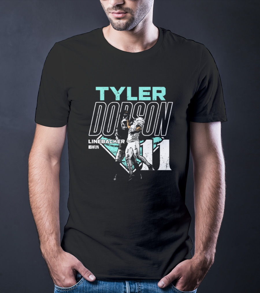 Tyler Dodson NFLPA Miami Dolphins Linebacker One-Handed Catch 11 T-Shirt