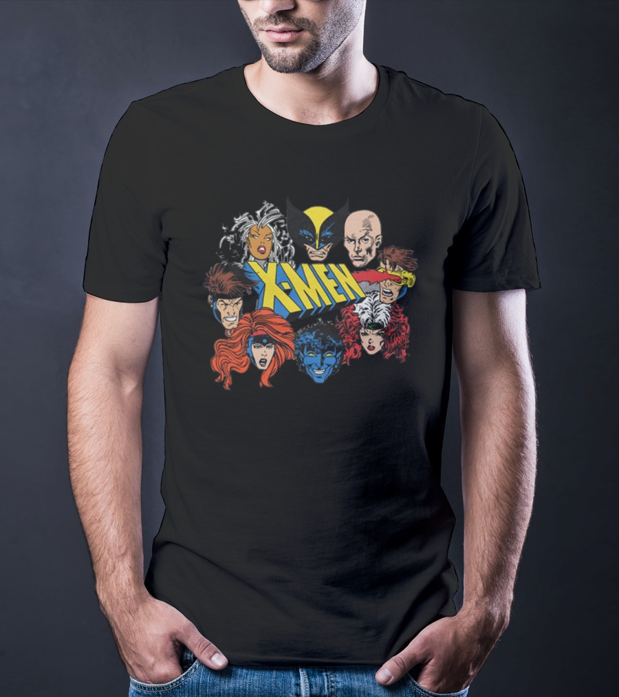X-Men Marvel Comics Wolverine Storm Charles Xavier Cyclops Nightcrawler Rogue Jean Grey Gambit T-Shirt