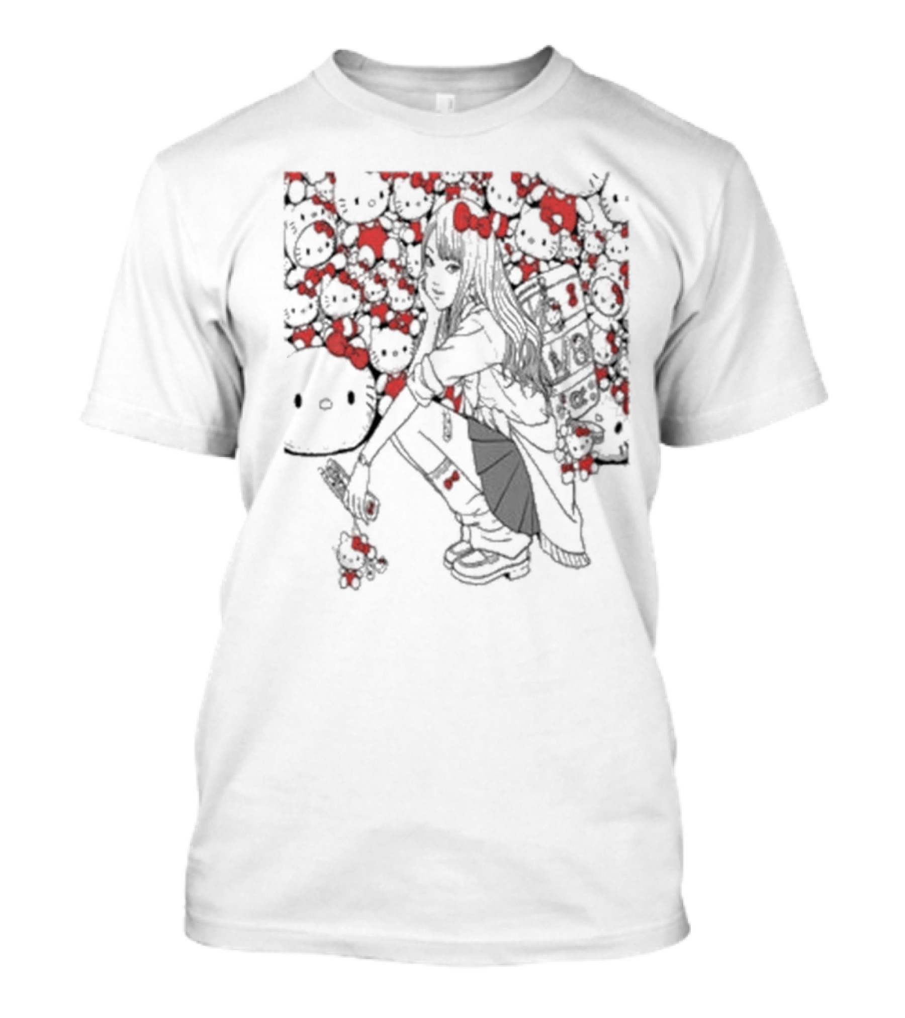 Tomie X Hello Kitty Collaboration Visual Merchandise T-Shirt