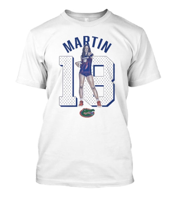 Martin 18 Florida Gators Cartoon T-Shirt