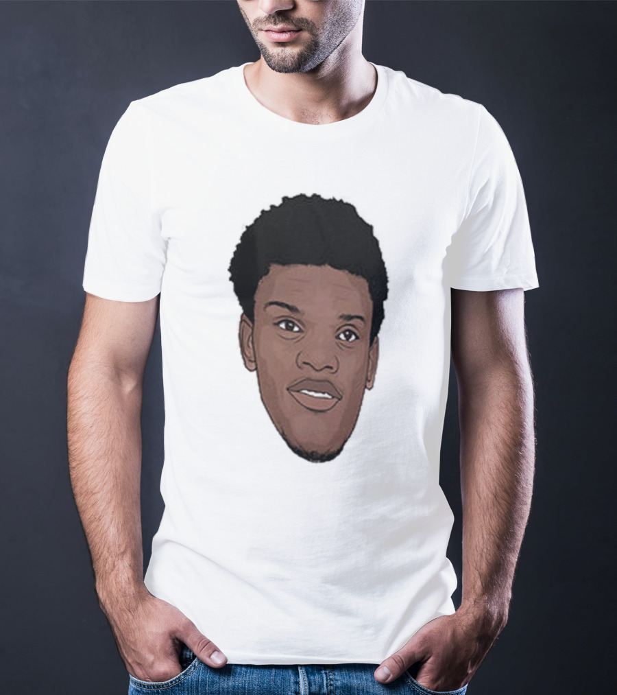 Lamar Jackson Big Head MVP Baltimore Ravens NFL T-Shirt