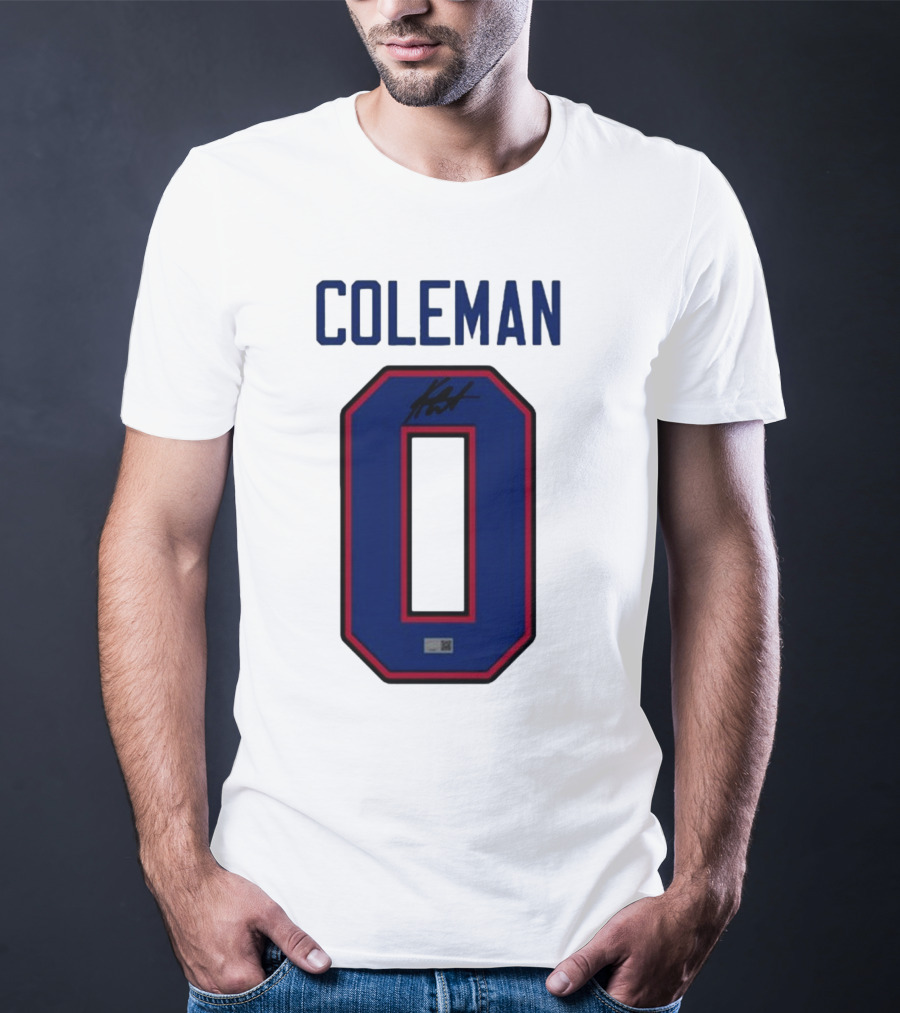 Coleman Signed Number 0 T-Shirt