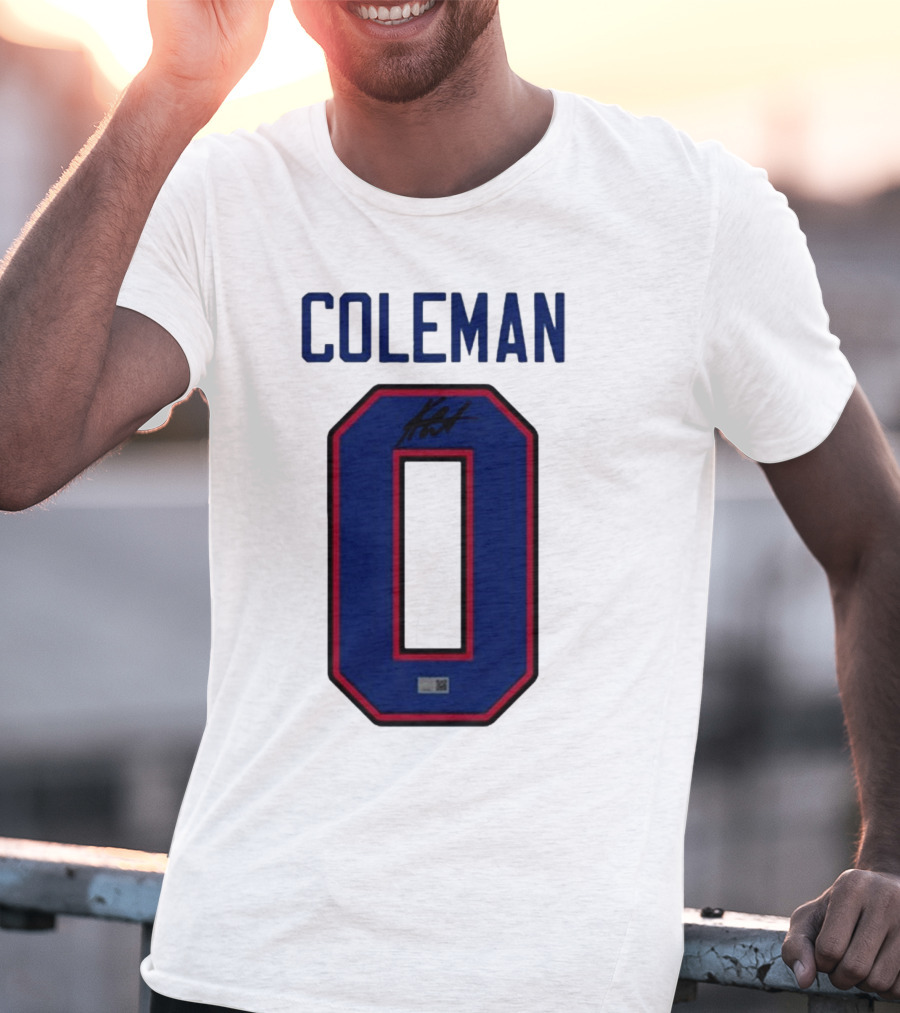Coleman Signed Number 0 T-Shirt