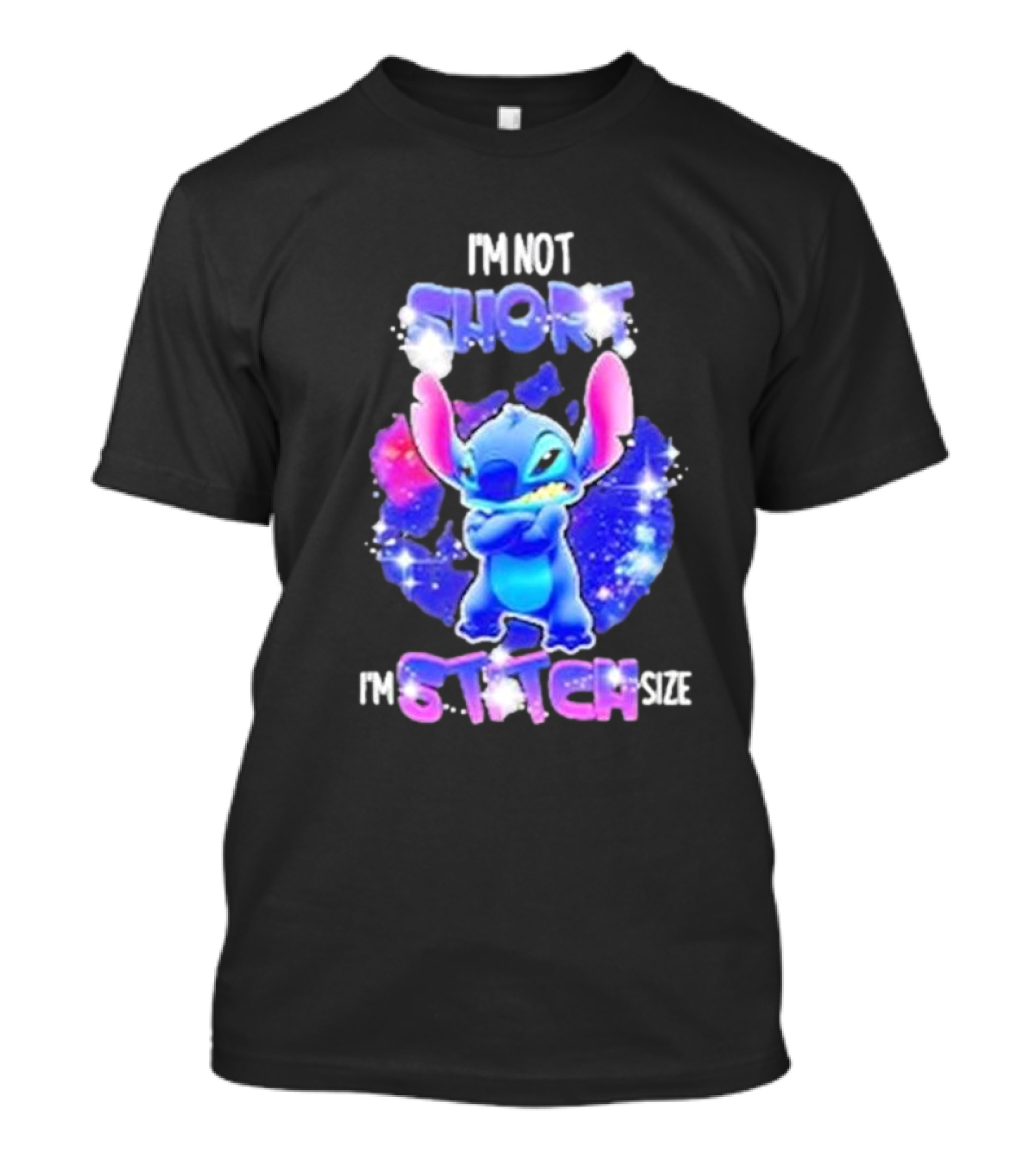 I'm Not Short I'm Stitch Size Lilo And Stitch Character Image T-Shirt