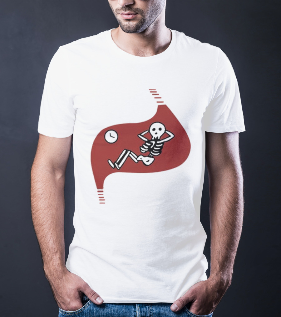 Daodaosama1125 Skeleton With Clock Death Of Dungeon Meshi Falin T-Shirt