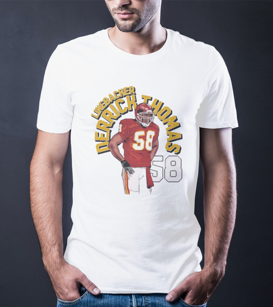 Linebacker Derrick Thomas 58 Kansas City Chiefs NFL T-Shirt