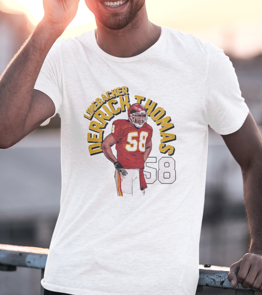 Linebacker Derrick Thomas 58 Kansas City Chiefs NFL T-Shirt
