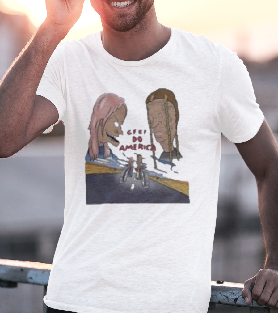 Beavis And Butt-Head X GFBF Do America Racing Adventure T-Shirt