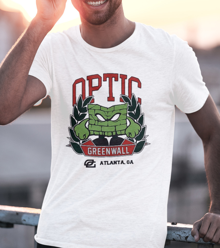 Optic Greenwall Atlanta GA City Colors T-Shirt