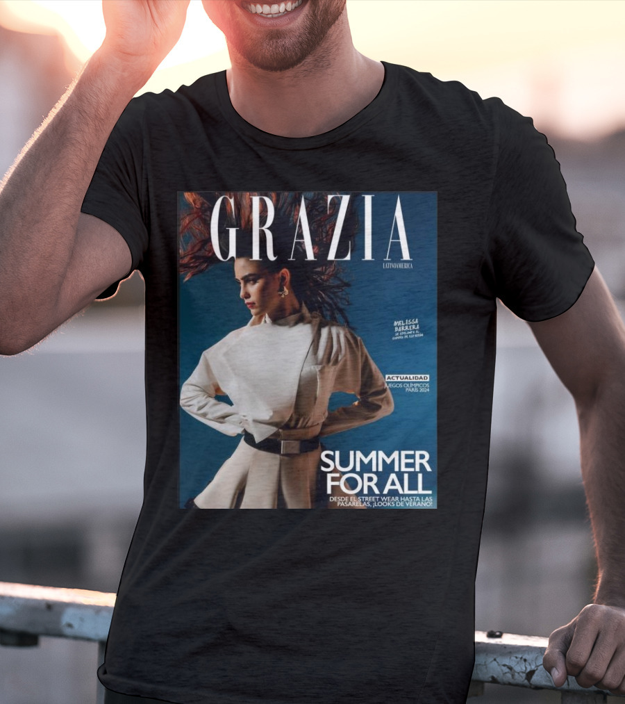 Grazia Latinoamerica Summer For All Melissa Barrera Juegos Olimpicos Paris T-Shirt