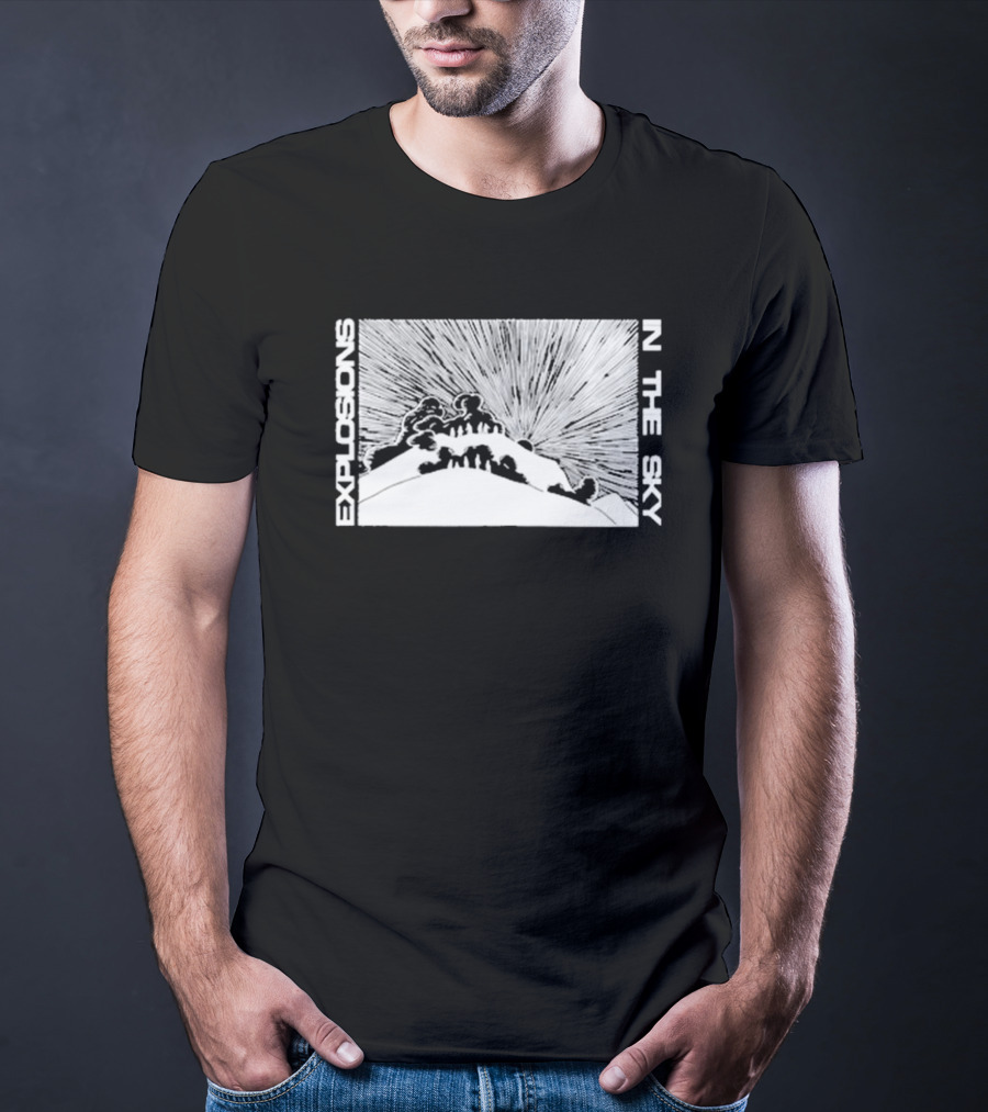 Explosions In The Sky End Mountain Eruption Scene T-Shirt