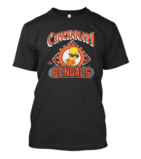 Cincinnati Bengals NFL Bart The Simpsons T-Shirt