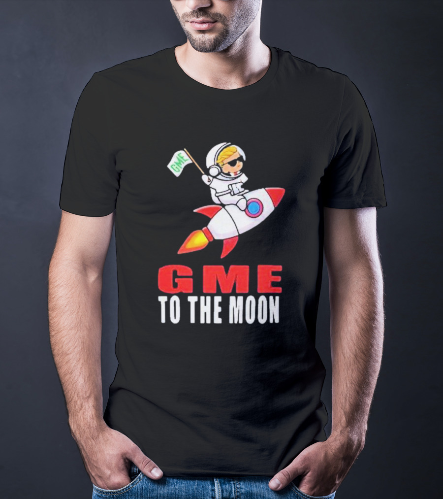 GME WallStreetBets To The Moon Astronaut Rocket T-Shirt