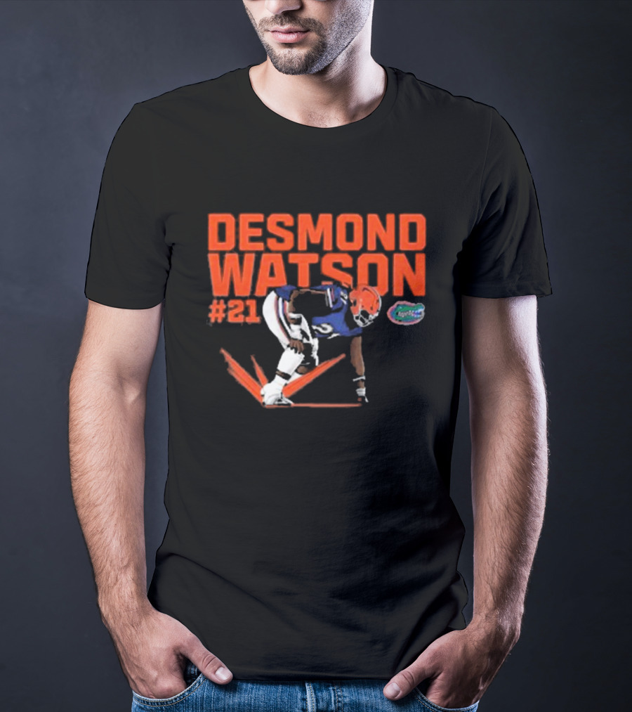 Desmond Watson #21 Florida Gators NCAA Football Caricature T-Shirt