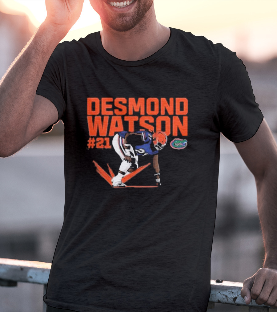 Desmond Watson #21 Florida Gators NCAA Football Caricature T-Shirt