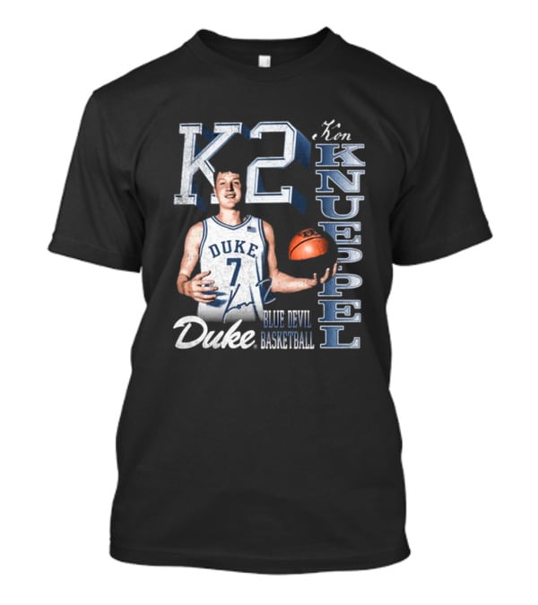 Kon Knueppel K2 Duke Blue Devils Basketball 90s Signature T-Shirt