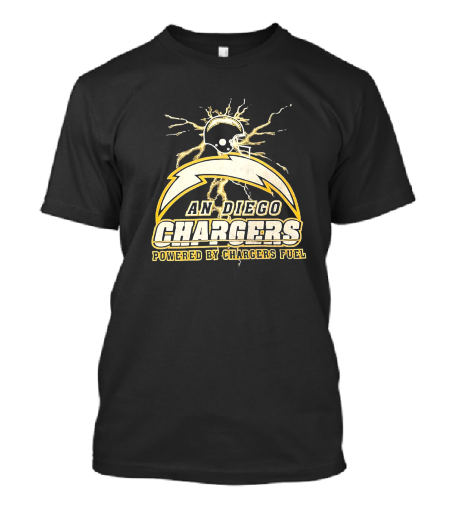 San Diego Chargers Powered By Chargers Fuel Vintage T-Shirt