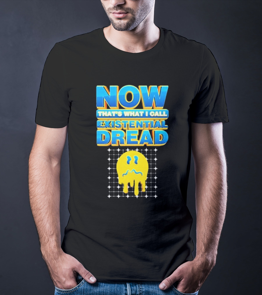 NOW That’s What I Call Existential Dread Melting Emoji Grid T-Shirt