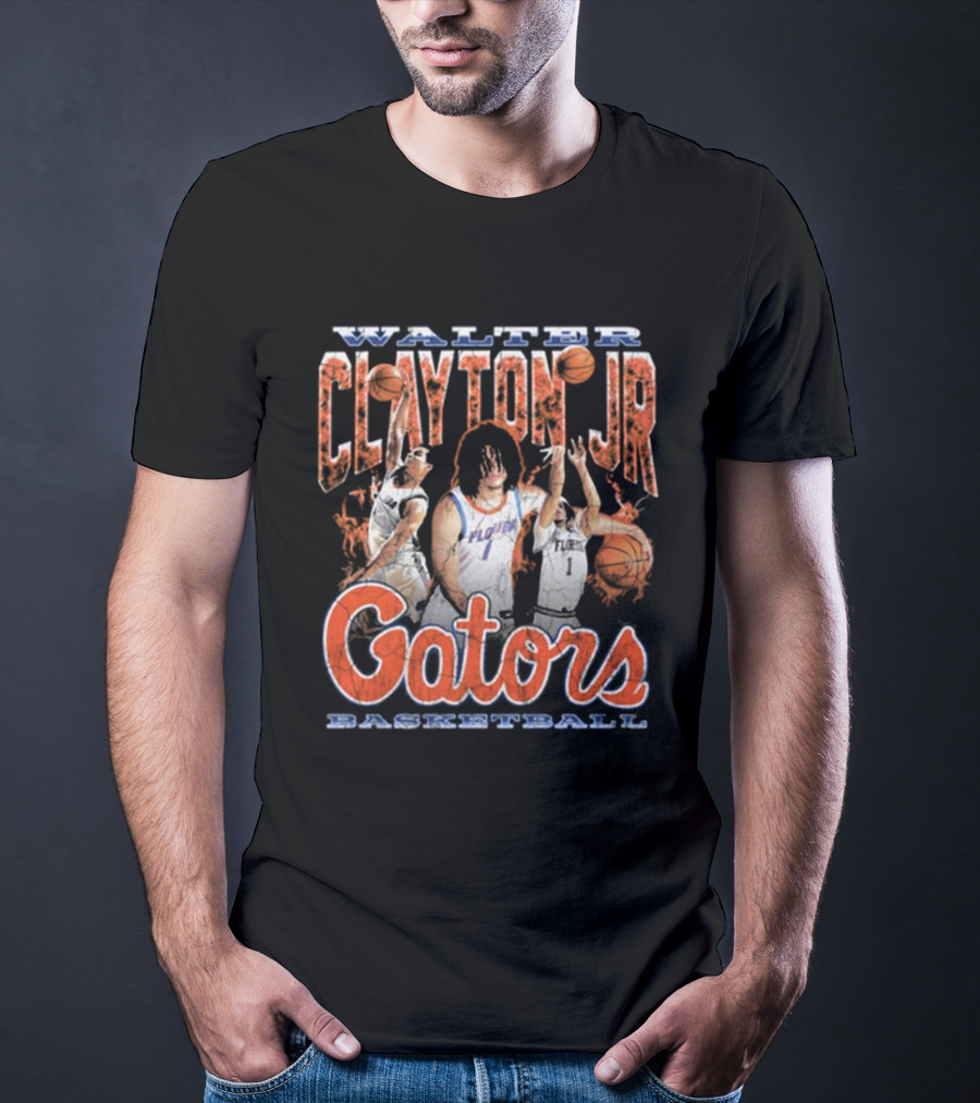 Walter Clayton Jr Florida Gators Basketball 90s T-Shirt