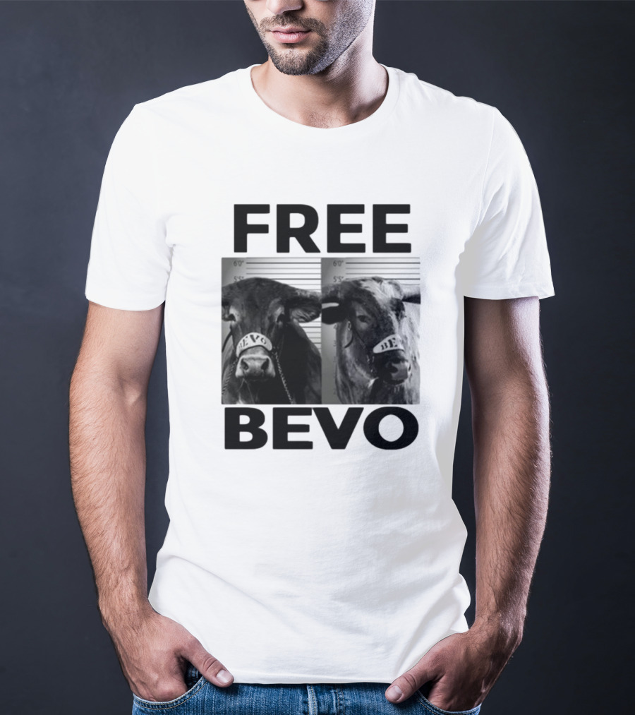 Free Bevo Mugshot Cow With Kyle Umlang T-Shirt