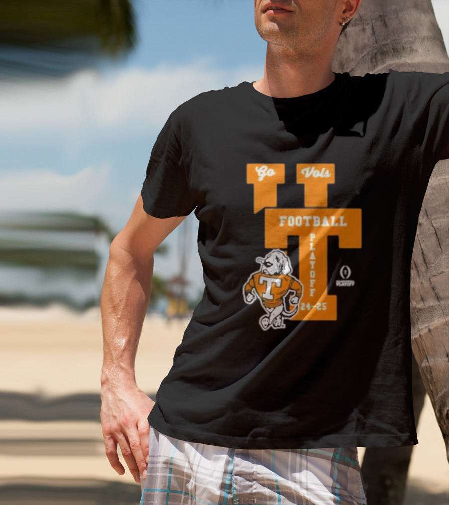 Tennessee Vols Football Playoff 24-25 Go Vols Interlock Strutting Smokey T-Shirt