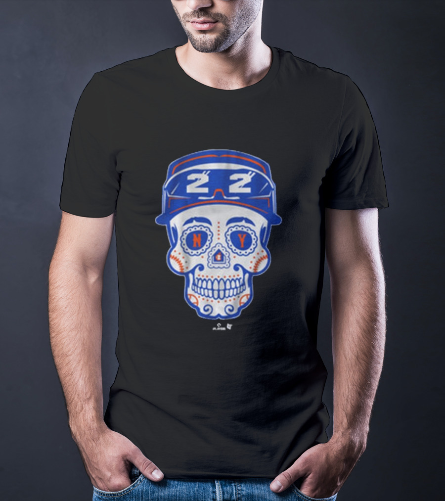 Juan Soto NY Mets Sugar Skull MLB Baseball 2025 Queens T-Shirt