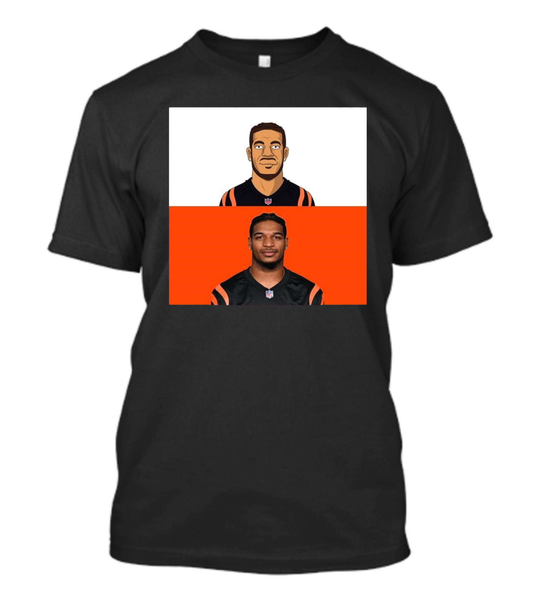 Ja’Marr Chase Cincinnati Bengals The Simpsons NFL Themed Drawing T-Shirt