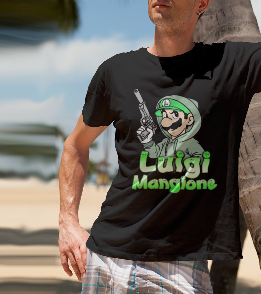 Luigi Mangione Super Mario Bros Parody That Go Hard T-Shirt