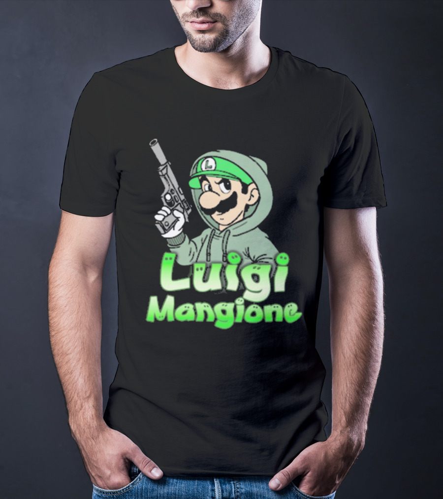 Luigi Mangione Super Mario Bros Parody That Go Hard T-Shirt