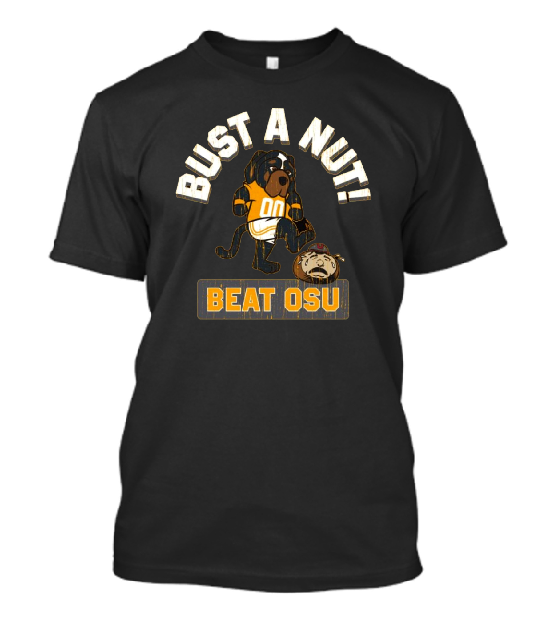 Bust A Nut Tennessee Vols Mascot Beat OSU T-Shirt