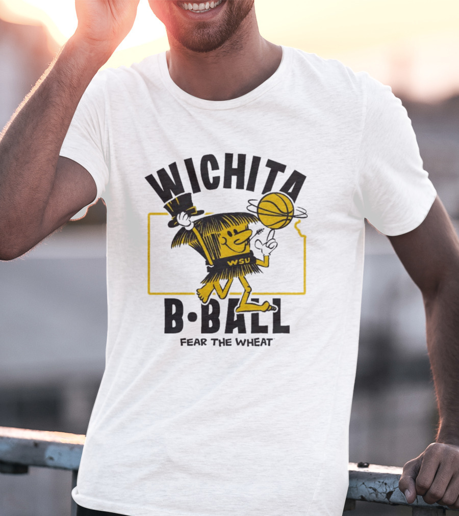 Wichita B-Ball Fear The Wheat WSU Vintage T-Shirt
