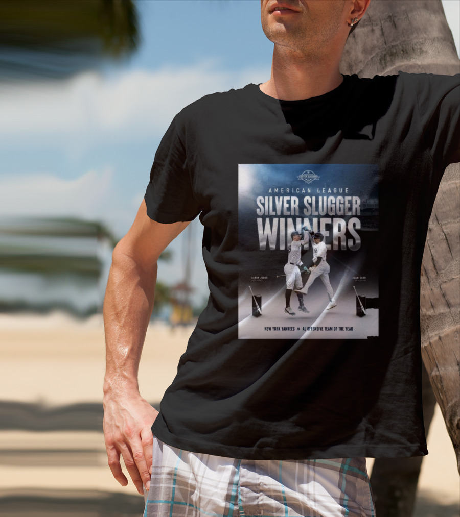 American League Silver Slugger Winners Aaron Judge Juan Soto New York Yankees AL Offensive Team Of The Year T-Shirt