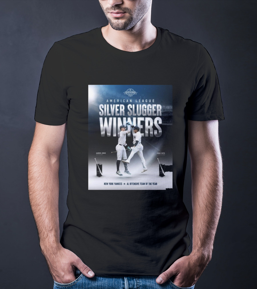 American League Silver Slugger Winners Aaron Judge Juan Soto New York Yankees AL Offensive Team Of The Year T-Shirt