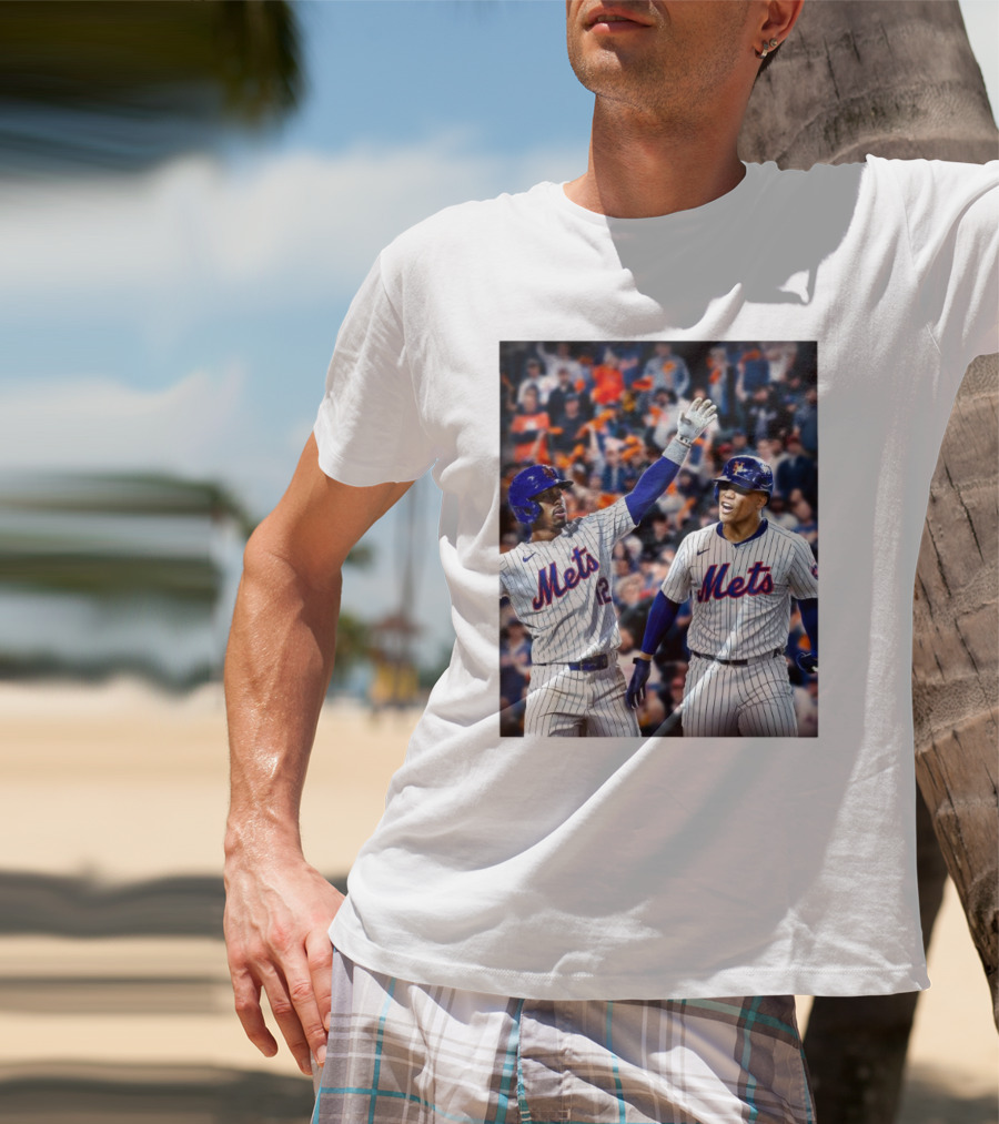 New York Mets MLB Teammates Juan Soto Francisco Lindor T-Shirt