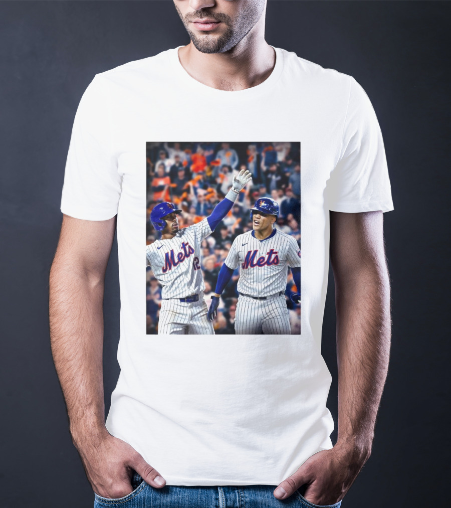 New York Mets MLB Teammates Juan Soto Francisco Lindor T-Shirt