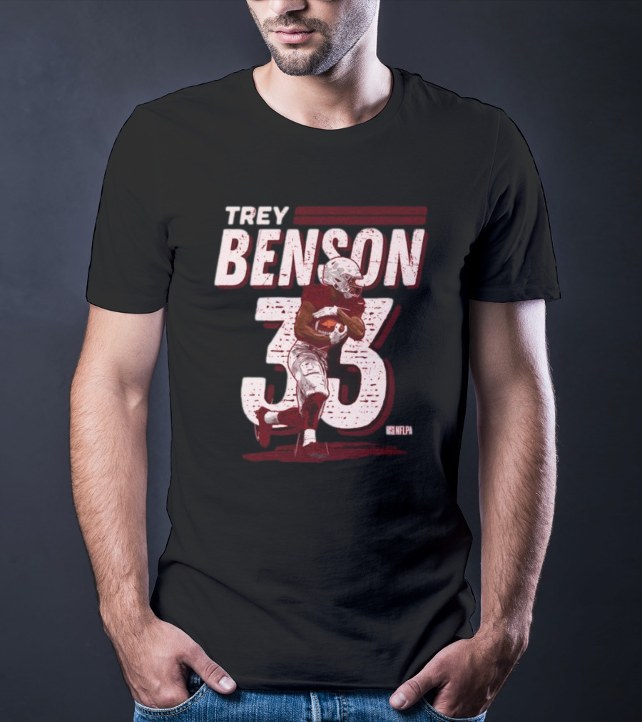 Trey Benson NFLPA #33 Vintage Arizona Cardinals T-Shirt