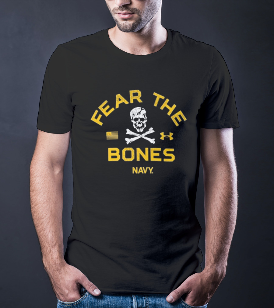 Fear The Bones Navy Under Armour T-Shirt