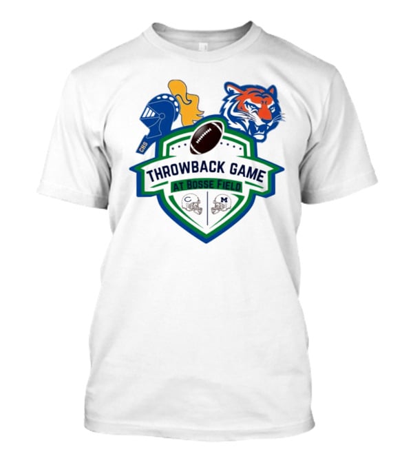 Throwback Game At Bosse Field Memorial Central Tigers Knights Football Showdown T-Shirt