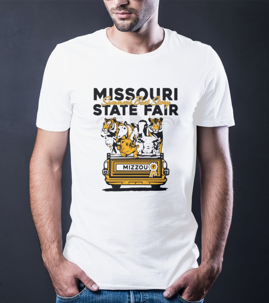 Missouri State Fair Mizzou Summers Best Story Truck With Animals T-Shirt