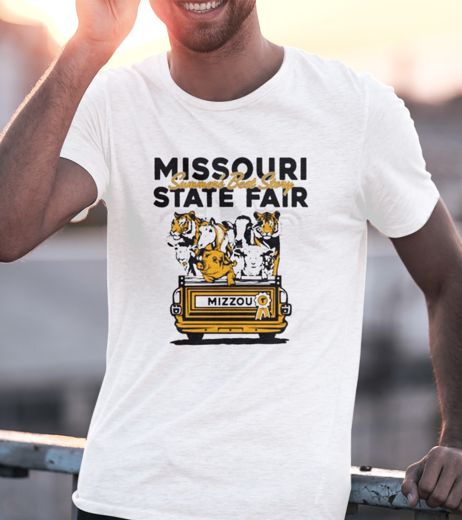 Missouri State Fair Mizzou Summers Best Story Truck With Animals T-Shirt