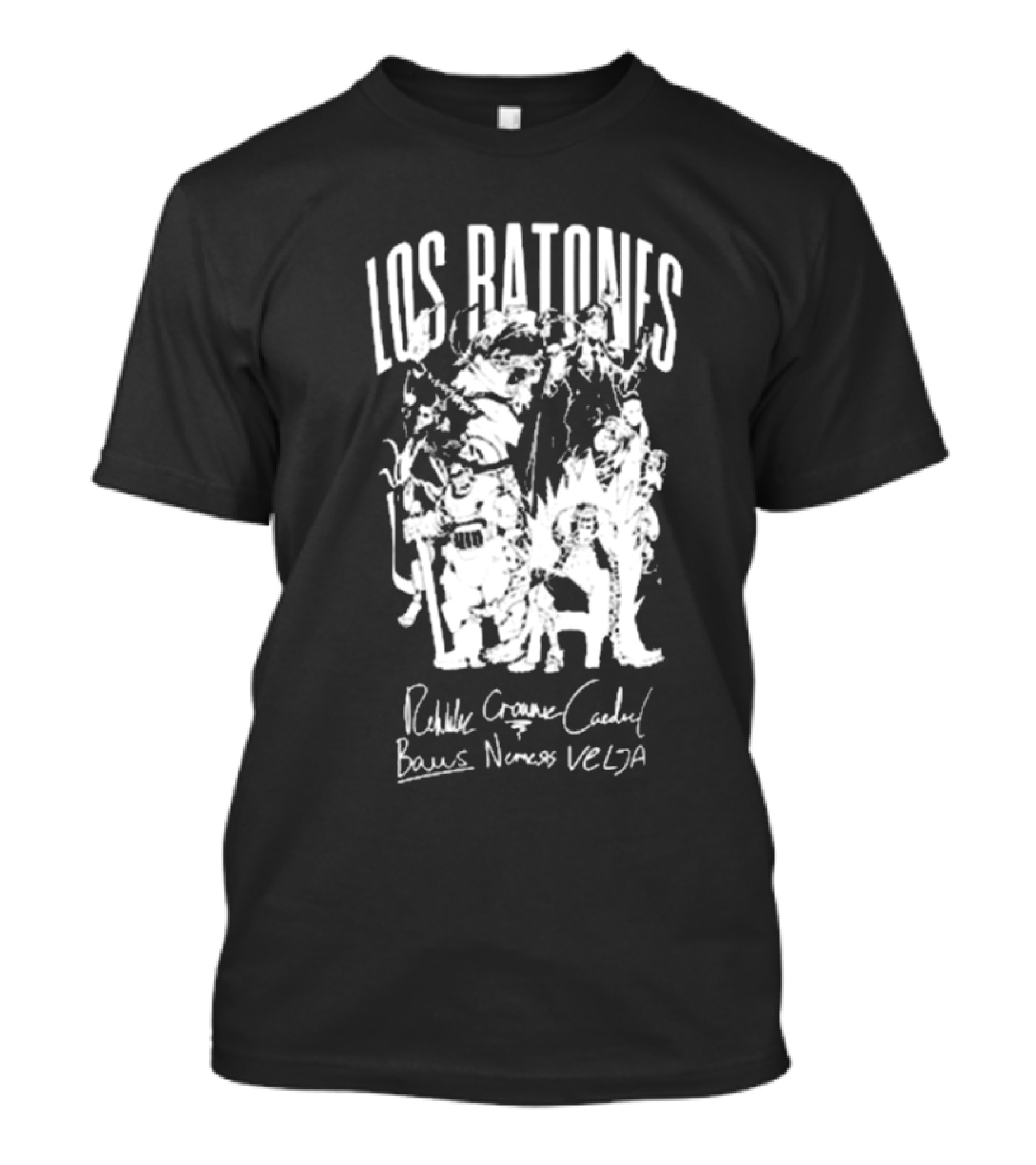 Los Ratones Rehlike Crownie Caedrel Baus Nemesis VELJA Signature T-Shirt