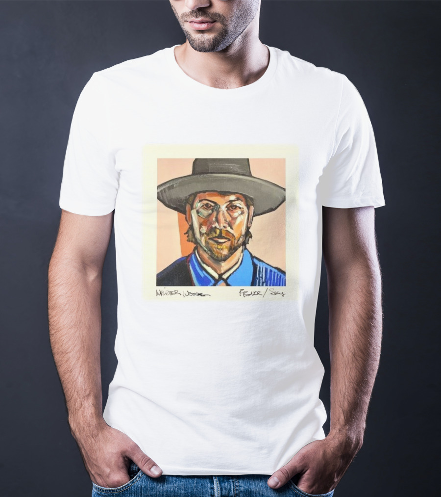 Wilder Woods Fever Sky Painting Portrait Hat Bold Brushstrokes T-Shirt